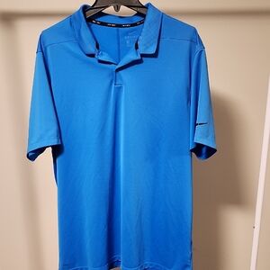 Nike Men's Vibrant Blue Polo Shirt